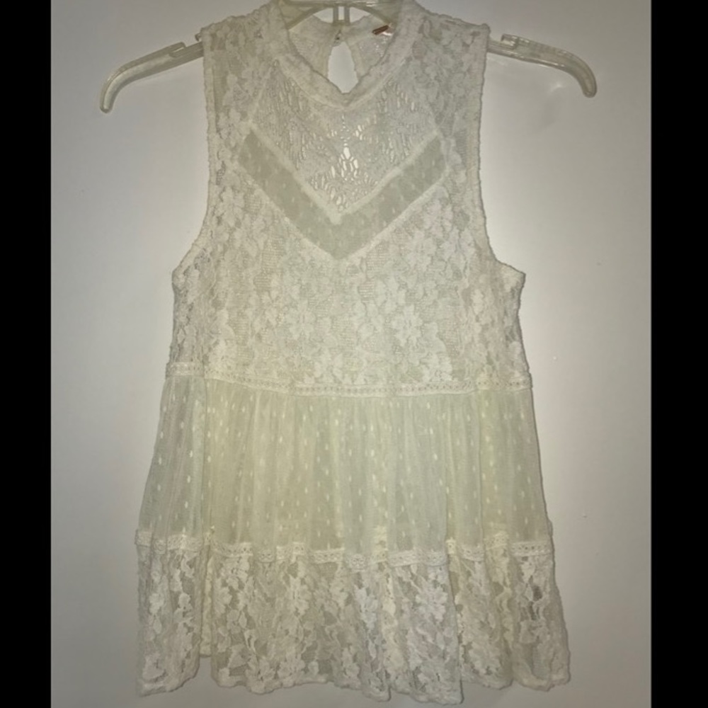 White lace top